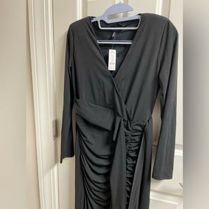 BNWT Dress WHBM with side cut and cute bow belt attached